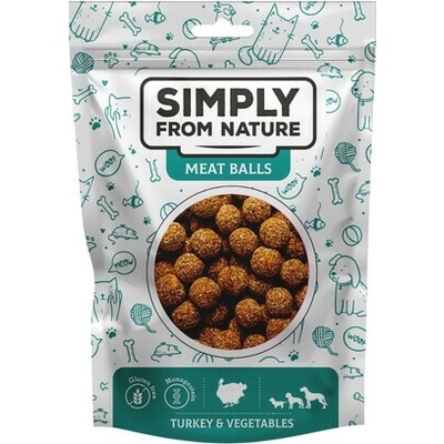 SIMPLY FROM NATURE Morčacie guľky so zeleninou pre psov 80 g