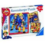 Ravensburger Puzzle 3x49 Strazak Alone to the rescue!
