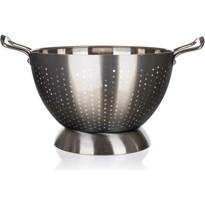 BANQUET Cedník nerezový LATINO METALLIC Platinum 24 x 17,5 cm