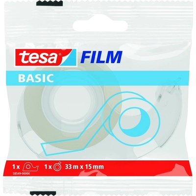 Tesa kancelářská páska s odvíječem transparentní 15 mm x 33 m