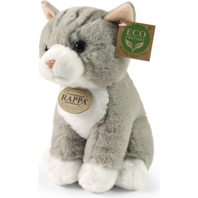 Rappa kočka šedá sedící SOFT COLLECTION 23 cm