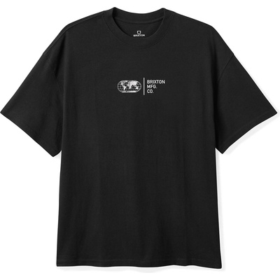 Brixton Мъжка тениска Brixton Globe HW Relaxed Tee T-shirt - Black Classic Wash (216-6965-0111)