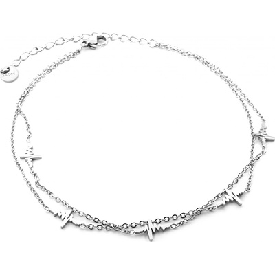 BRUNOshop Dvojitý řetízek na nohu S4163 – Zboží Dáma