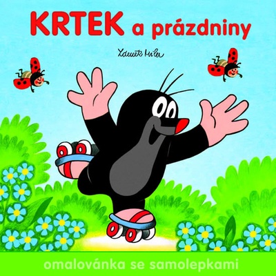 Krtek a prázdniny omalovánka se samolepkami