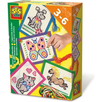 SES Vyšívací souprava s barevnými předlohami – Zbozi.Blesk.cz