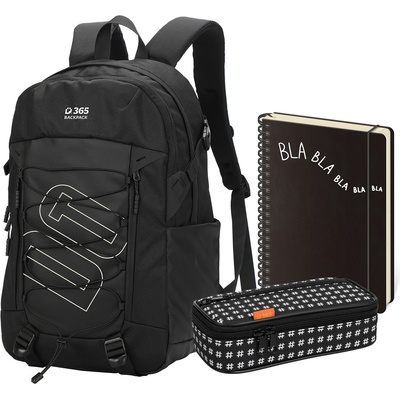 Stil Studentský set Flex Black třídílný
