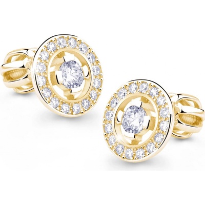 Cutie Diamonds Působivé peckové ze žlutého zlata s brilianty DZ6413-1988-30-00-X-1