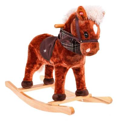 JOKO Hojdací Koník Jednorožec so zvukom, hnedý