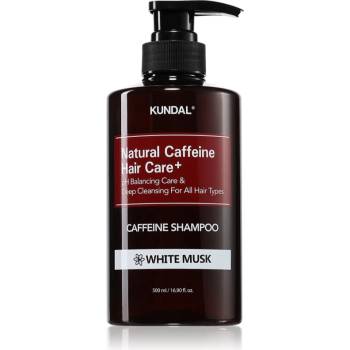 KUNDAL Caffeine Shampoo White Musk натурален шампоан против косопад 500ml