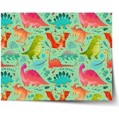 Sablio Plagát Dinosaury v tráve - 60x40 cm