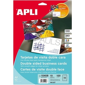 APLI Етикети за визитки, 250 g/m2, 100 листа (1540120095)