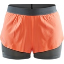 Craft šortky Vent 2v1 oranžová