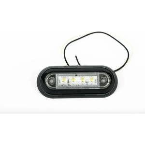  Led Диоден Вграден Страничен Габарит, Маркер, Токос Бял12-24v за камион, бус, ван, платформа, ремарке Е-марк Е9