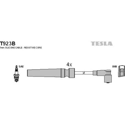 Sada zapaľovacích káblov TESLA T923B