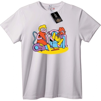 NOONEBRAND Тениска Почистване на дома Карикатура - 2XL, Black
