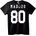 NOONEBRAND Тениска Madero 80 спорт - 6XL, Black