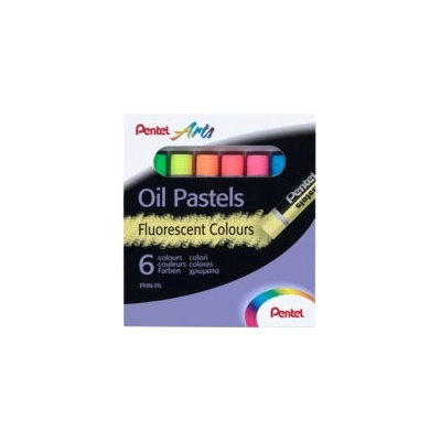 Pentel Olejové pastely Pentel 6 barev fluorescenční