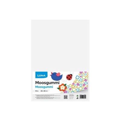 Moosgummi Luma A4, bílá, 10ks