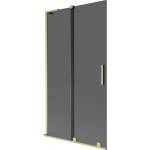 Mexen Velar L вана параван 2-крилен плъзгащ се 100 x 150 cm, графит, златен четкан - 896-100-003-41-55 (896-100-003-41-55)