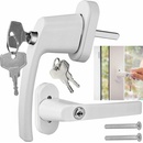 Richter Okenná kľučka so zámkom RHW009L, biela