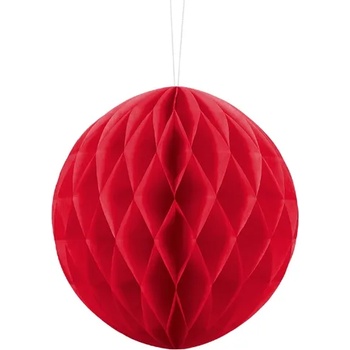 Image 1 of PartyDeco Червена хартиена топка 20 см