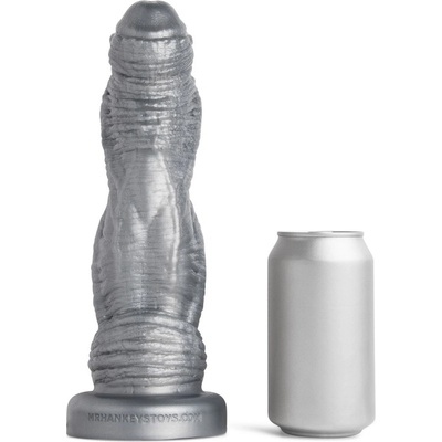 Mr. Hankey’s Toys Horny Rhino Medium, prémiové silikónové dildo s Vac-U-Lock 27,4 x 4,9–7,1 cm