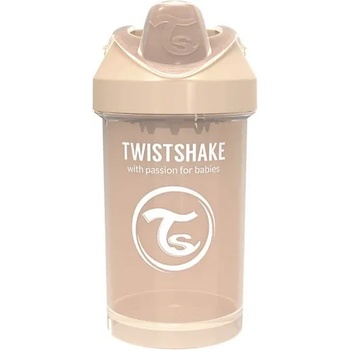 Twistshake Бебешка чаша с преходен накрайник Twistshake Crawler Cup - Бежова, 300 ml (78277)