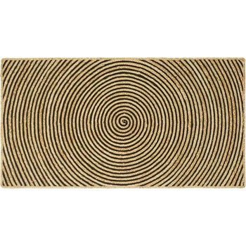 vidaXL Килими за помещение Черно 100 x 200 cm юта (42010740)