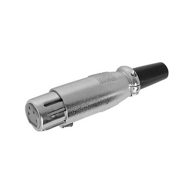 Microfónna zásuvka XLR-4 kabelová 2071