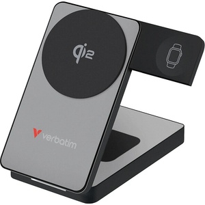 Verbatim Foldable 3-in-1 Qi2 Magnetic Wireless Power Bank 10000 mAh Grey (32295) - gtcomputers