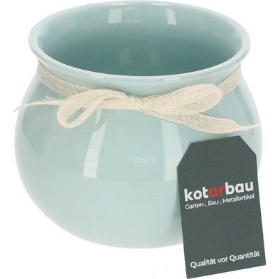 KOTARBAU Keramický kvetináč KOTARBAU Round Mint Zelená Planter 17 cm