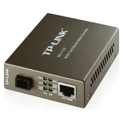 TP-Link Конвертор TP-LINK MC111CS, 10/100M RJ45 към 100M SM SC влакно, Tx1550/ Rx1310nm, (MC111CS)