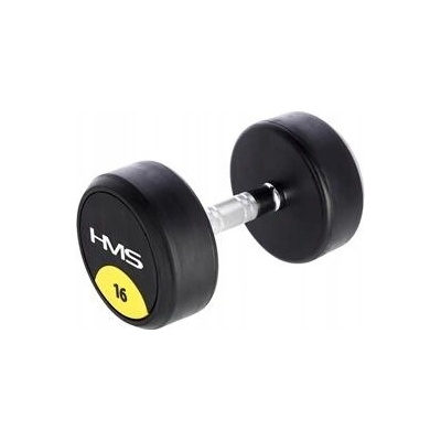 HMS Potažené pogumované činky s pevnou 1 x 16 kg