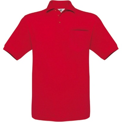 B&C pánská polokošile PU415 red