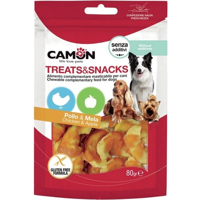 Camon Treats&Snacks Dog Kúsky kuraťa s jablkom 80 g