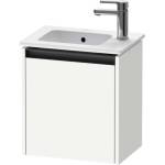 Duravit Ketho. 2 - Шкафче за умивалник 44x41x29 см, 1 врата, панти отдясно, лъскаво бяло K25060R22220000 (K25060R22220000)