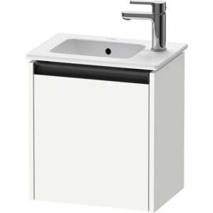 Duravit Ketho. 2 - Шкафче за умивалник 44x41x29 см, 1 врата, панти отдясно, лъскаво бяло K25060R22220000 (K25060R22220000)