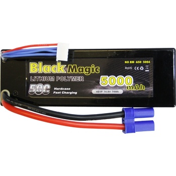 Black Magic LiPol Car 14.8 V 5000 mAh 50C EC5