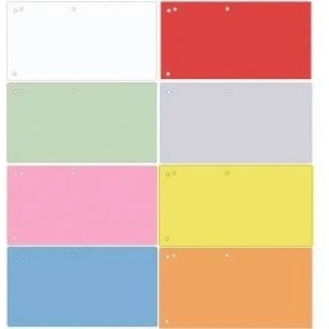 Office Products Cardboard Covers Office Products 1/3 A4 white (100), WHITE