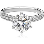 Silenti Jewelry Сребърен пръстен "Вълшебност" - 7 - 54.5мм (17.2мм диам. )