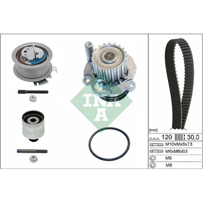 Schaeffler INA Vodni pumpa + sada ozubeneho remene 530 0201 32 – Zboží Mobilmania