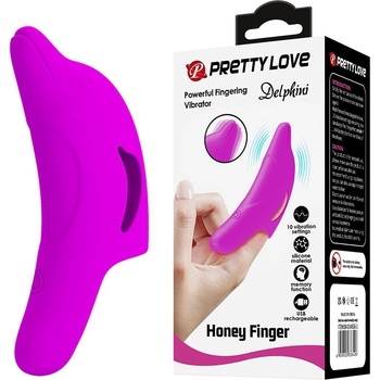 Image 1 of Pretty Love Delphini Finger Vibrator Purple