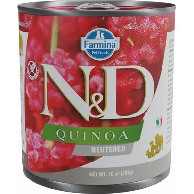 N&D Dog Quinoa Neutered bravčové 285 g