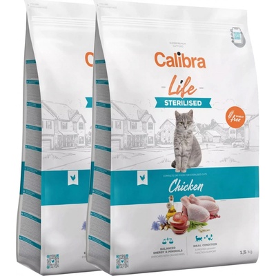 Calibra Cat Life Sterilised Chicken 2 x 6 kg