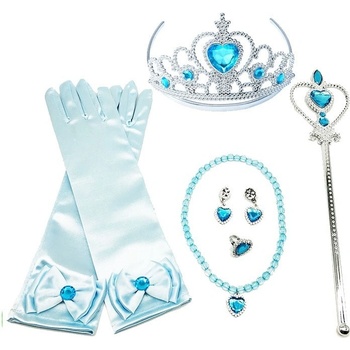 Set Elsa Ledové Království korunka rukavice a hůlka