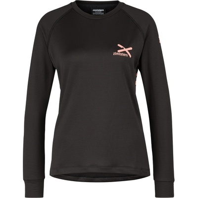Zimtstern Дамска фланелка с дълъг ръкав за колоездене Zimtstern Women's Crewz Shirt L/S Fleece jumper - Pirate Black (105-3787-0112)