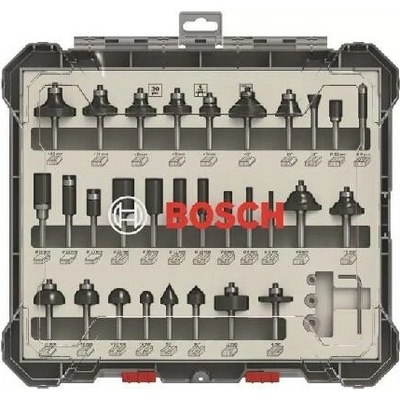 Súprava fréz, stopka 6 mm, 30 kusov Bosch Accessories 2607017474