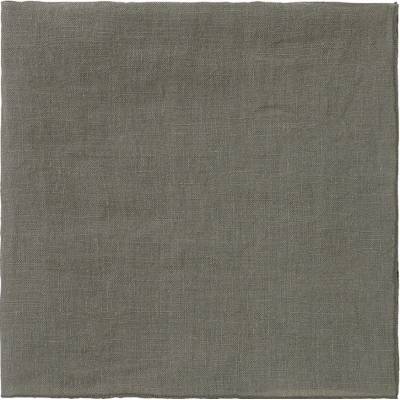 Blomus Lineo lněný ubrousek hnědozelená 63726 42x42cm