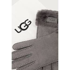 UGG ръкавици дамски от велур (17369) - answear - 371,41 лв
