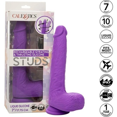 Calexotics Studs Rechargeable And Rotating 10 Vibrations